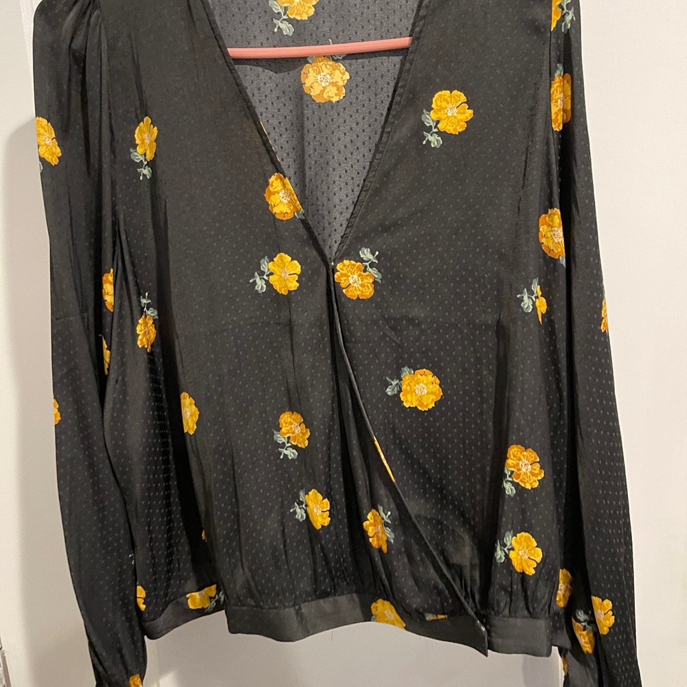 Madewell flower blouse